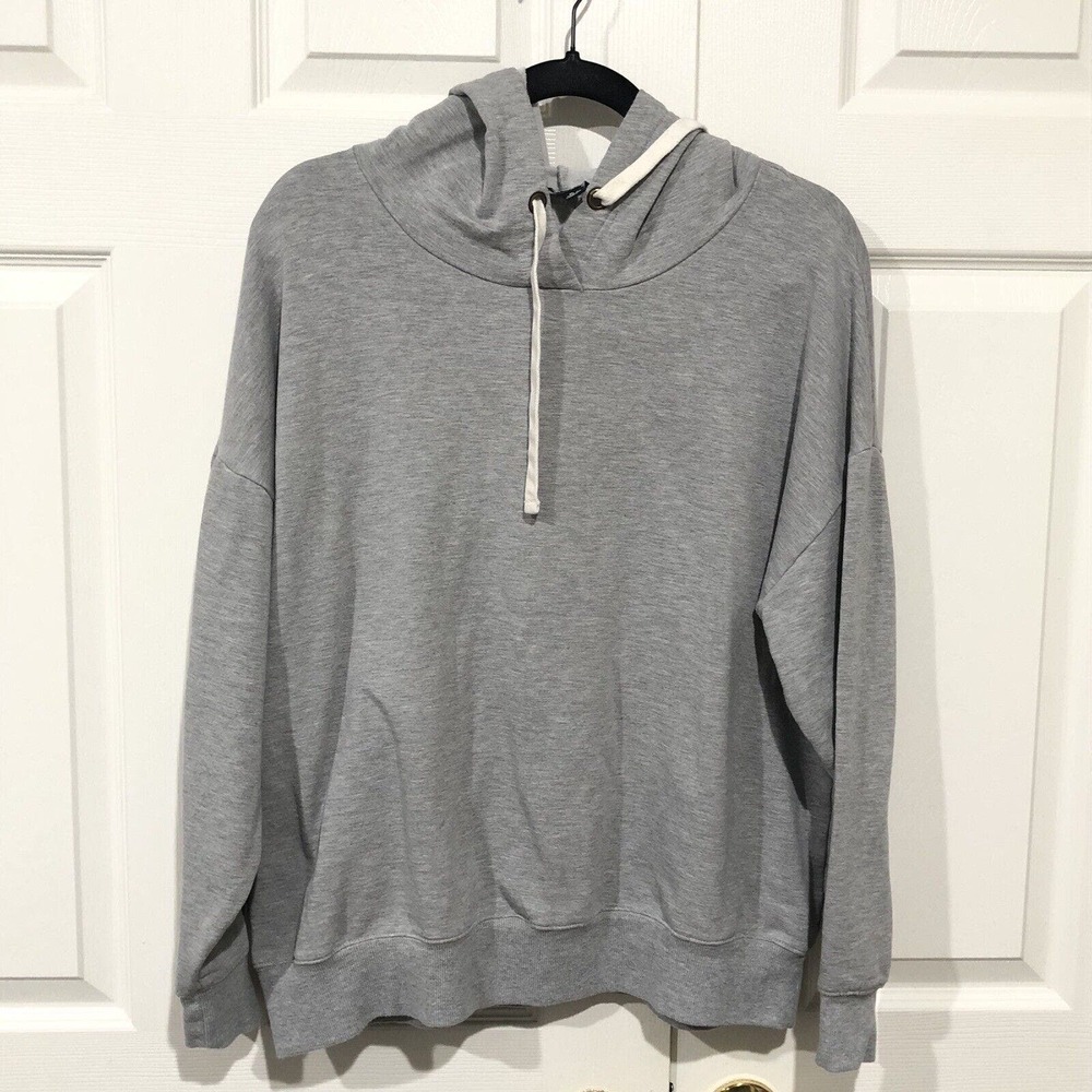 Buffalo David Bitton Sweater Womens XL Grey pullover hoodie long sleeve casual
